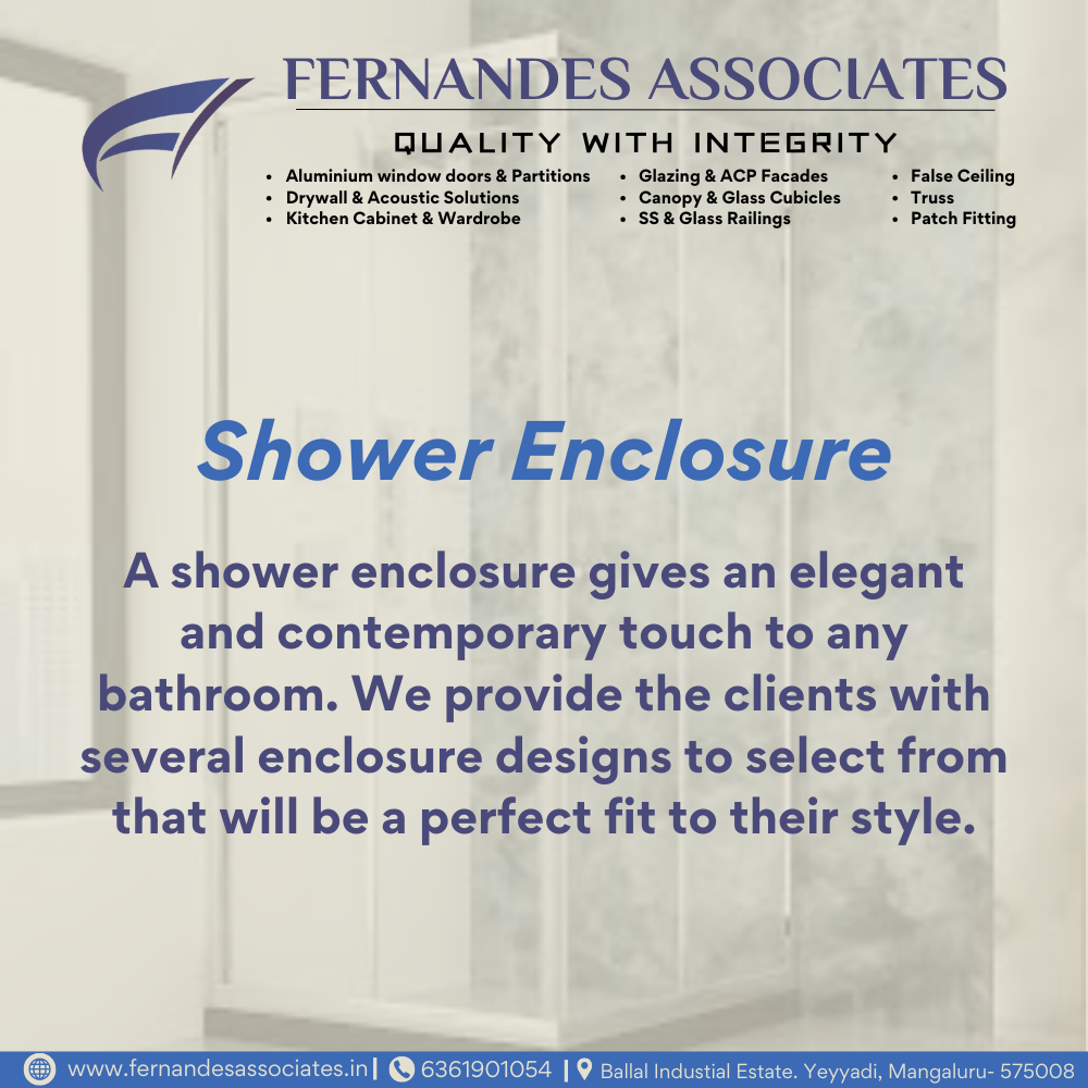 Shower Enclosure in Mangalore by Fernandes Associates