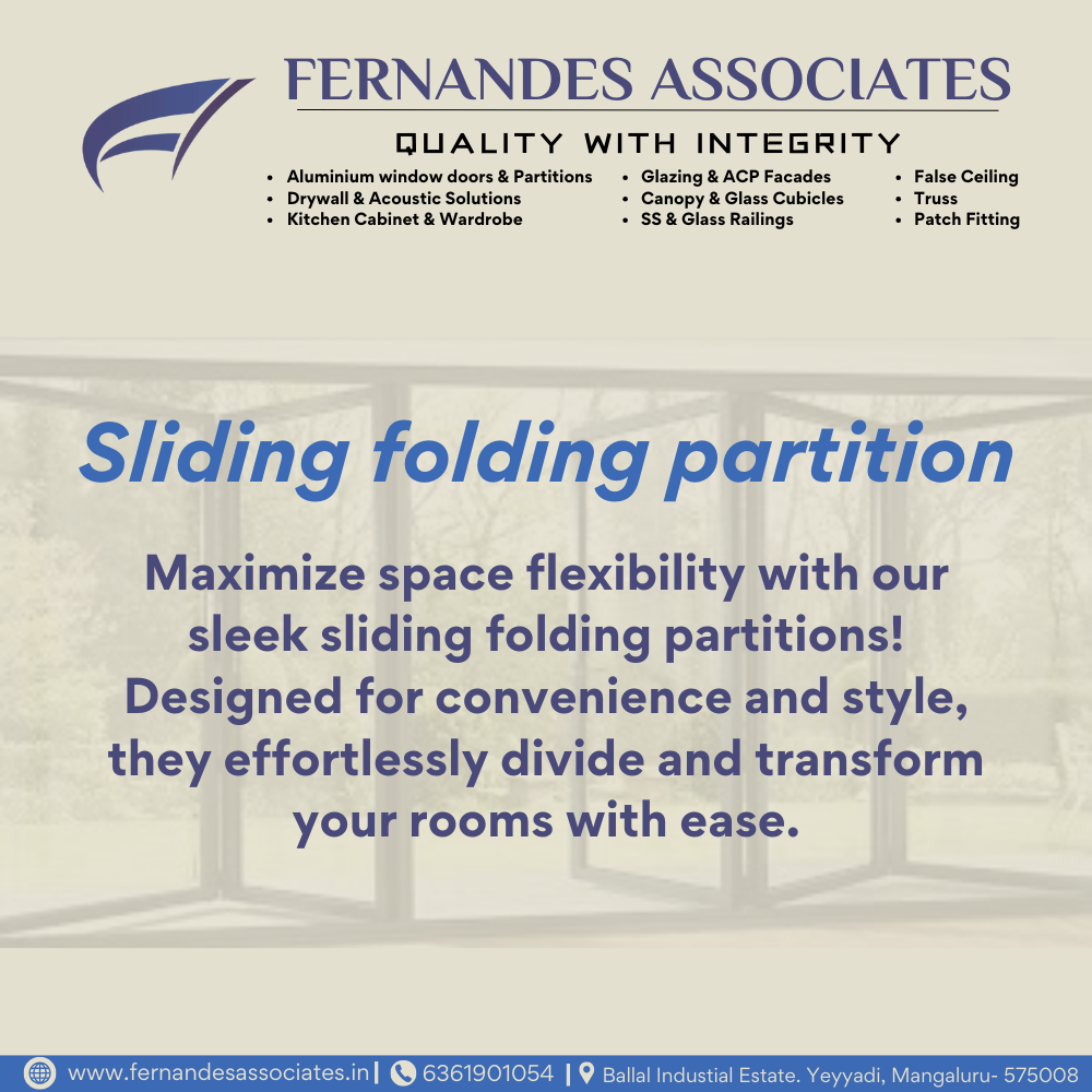 Sliding Folding Partition in Mangalore by Fernandes Associates